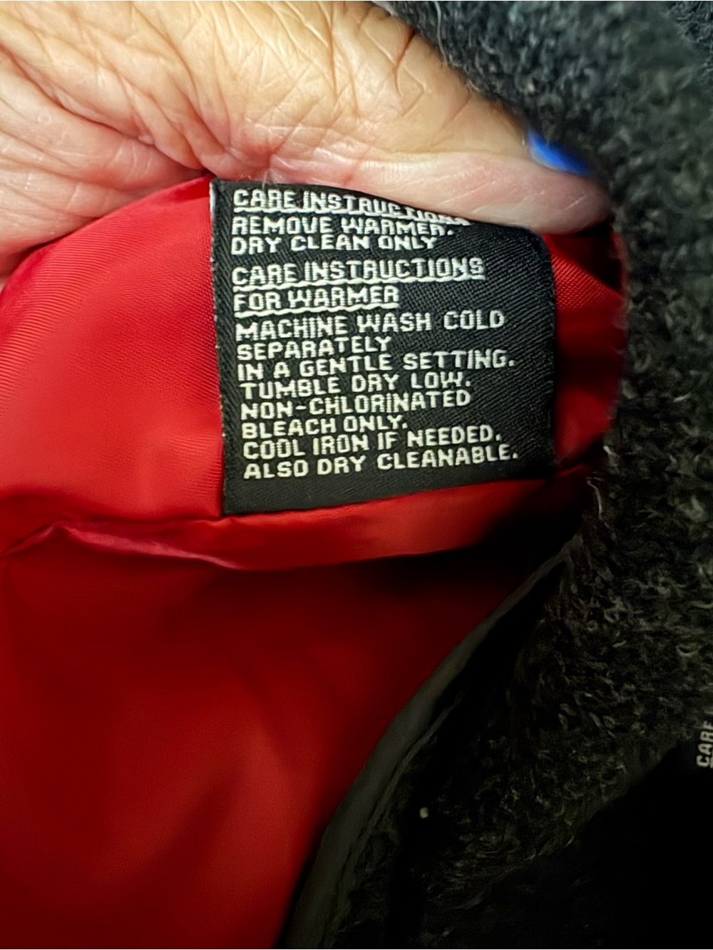 Jones New York Red Trench Coat with Black Hood Trim - Picture 6 of 11